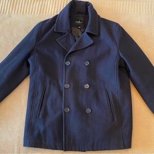 Vintage Navy Blue London Fog Trench Coat
